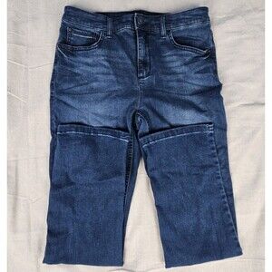 Jones New York Signature Women’s SZ 4 Lexington Straight Jeans Stretch Med Wash